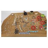 Costume jewelry necklaces and bracelets etc