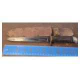 Western knife with sheath