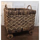Large basket on Wheels made in the Philippines