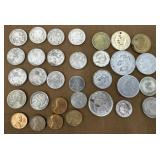 Mics. US and Foreign coins *possible some silver