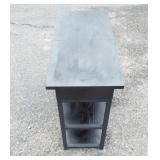 End Table with Charging Station/2 shelves. 23.5"
