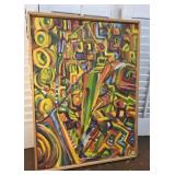 Local Rita Williams abstract painting - Vestal