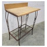 Iron base table 26"16"31"