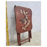 Folding end table
