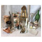 Vases, plate holders, candle holders, Heart