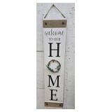 Welcome to our home sign 2 sided