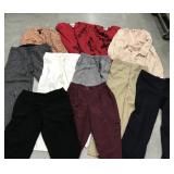 Ladies sweaters, pants, nightgown