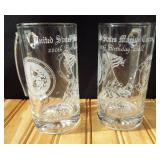 Pair of USMC 220th Birthday Ball Mugs