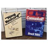 2 autographed racing books - Richard Petty &