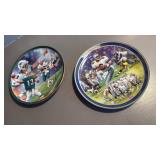 Dan Marino/Troy Aikman two collector plates.