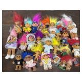 Lot lot of vintage trolls