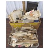 Attic find!! Unsorted Large lot early ephemera