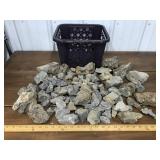 Large group of rocks- most containing herkimer