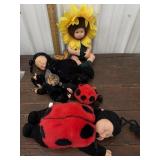 5 Anne Gennes dolls
