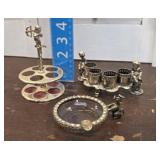 2 Lipstick Holders & Rhinestone Poodle Ashtray