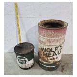 Oil can, trash can
