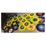Vintage childrenï¿½s 45 records.