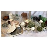 Plates, Glasses, depression glass, Salt cellars,