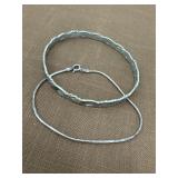 2 Bracelets - 1 Stamps 925 Other Is Stamped But