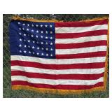 Fringe American flag approx. 37x50