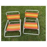 Pair Of Retro Beach Chairs