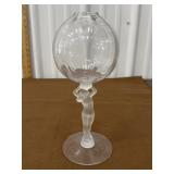 Cambridge frosted nude stem ivy ball vase