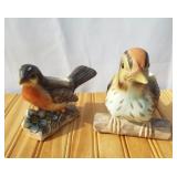 Vintage Made in Japan Bisque Bird Planters