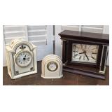 3 contemporary clocks - Lenox, Godinger, etc