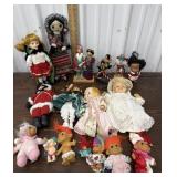 Vintage dolls and trolls