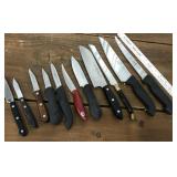 Assorted kitchen knives