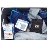 Camping bin-Sleeping Bag, 2 Air Mattresses, etc