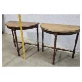 2 Half Round End Stands