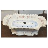 Rare staple repair - Vict flower frog centerpiece