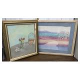 Painting by local artist Rita Williams & framed