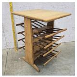 Oak Magazine rack 16"18 24"