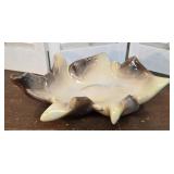 Hull Art Pottery Parchment & Pine Centerpiece