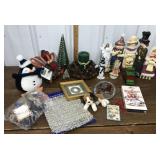 Mostly Christmas decor- candles, garland, NOS VHS,
