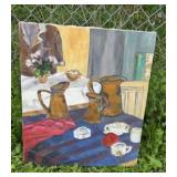 Local artist, Rita williams, Vestal painting