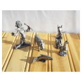 Small Pewter Figures