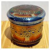 Fenton Glass Cobalt - Electric Blue Orange Tree