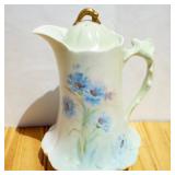 Antique Artist Signed Hand Painted Teapot.