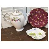 3pc pretty china - Royal Albert, Godinger, &