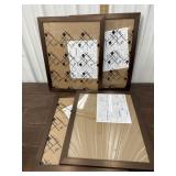 4 Plastic Brown Frames Approx. 16x20