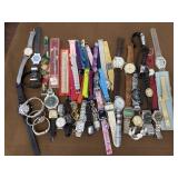Box lot of watches and watch parts