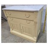 2 Drawer 2 Door Marble Top Wash Stand