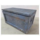 Painted carpenters chest toolbox 38"20"22"