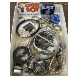 Costume jewelry lot - rings necklaces, bracelets,