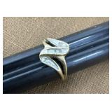 Stamped 10k Multi stone ring