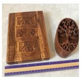 Wooden puzzle boxes