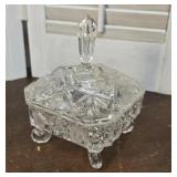 Pretty footed covered dish